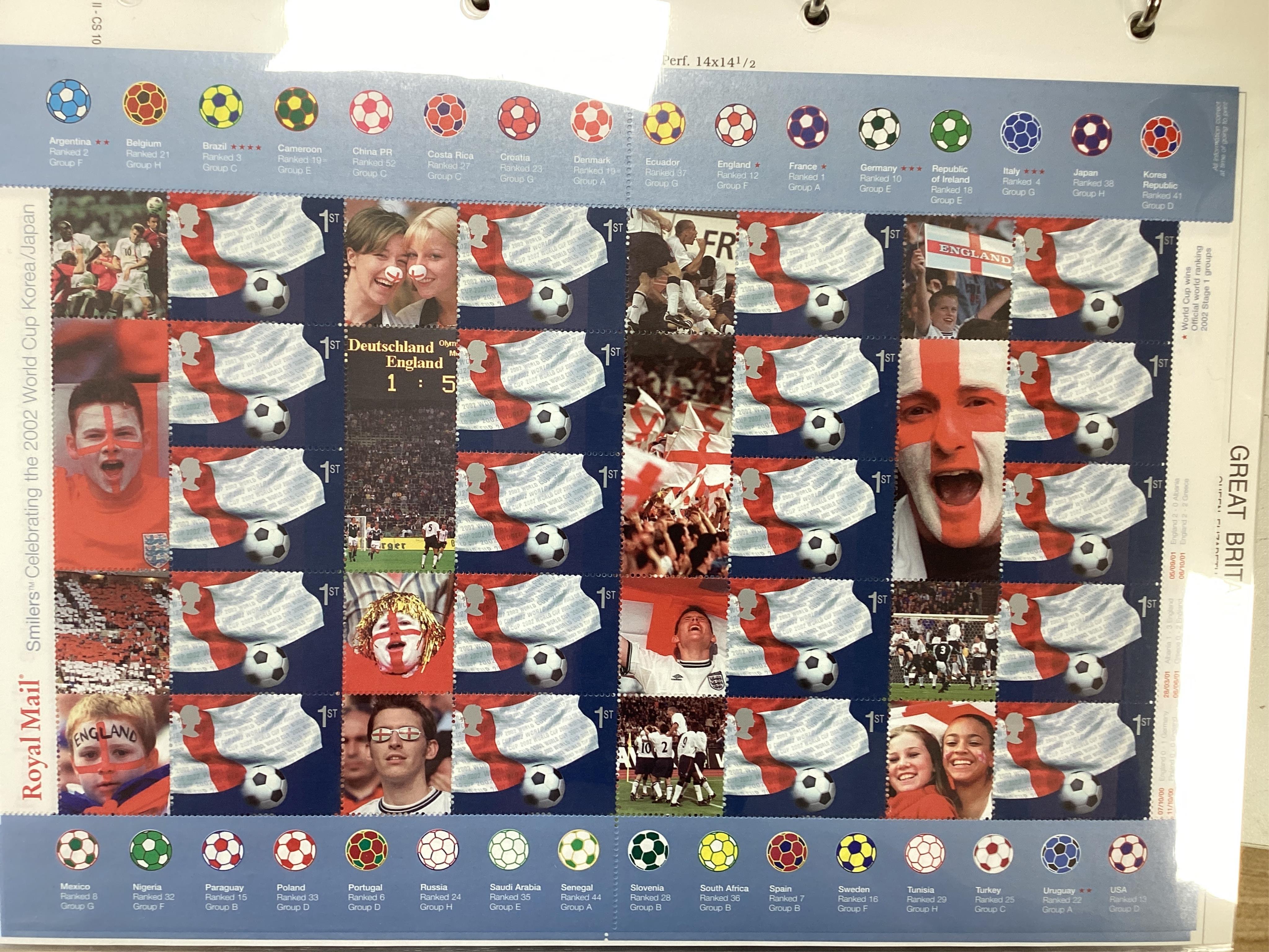 A large collection of Royal Mail Smilers GB FDCs in albums and loose. Condition - varies